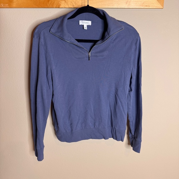 Haven Well Within Tops - Haven Well Within Blue Quarter-Zip Pullover
